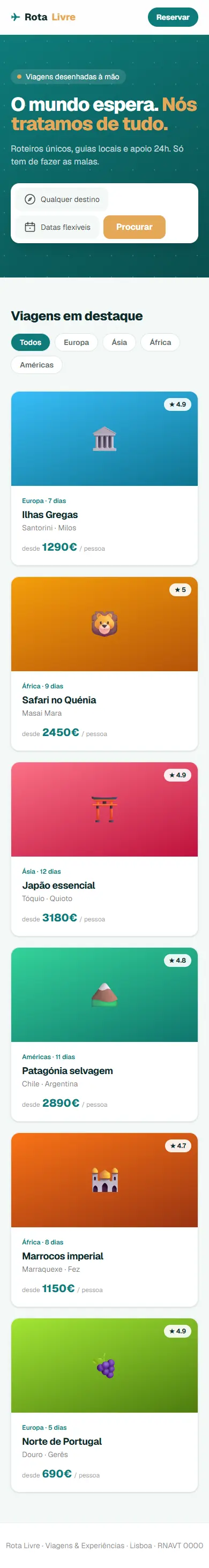 Rota Livre — telemóvel